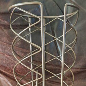 Metal Decorative Freestanding Toilet Paper Roll Holder Stand and Dispenser